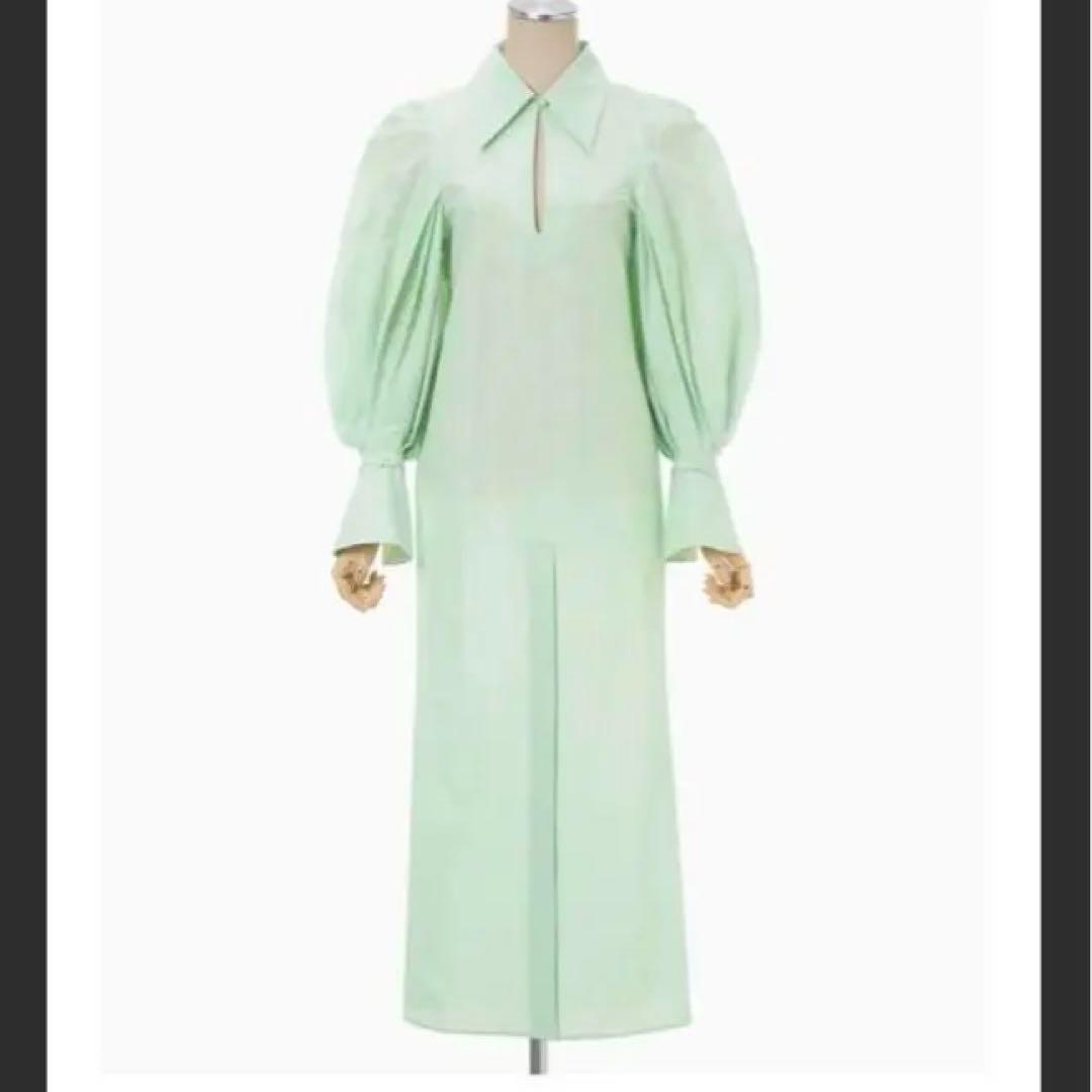 【試着のみ】近年品　マメクロゴウチ　ワンピース　ドレス　23SS マキシ丈　S