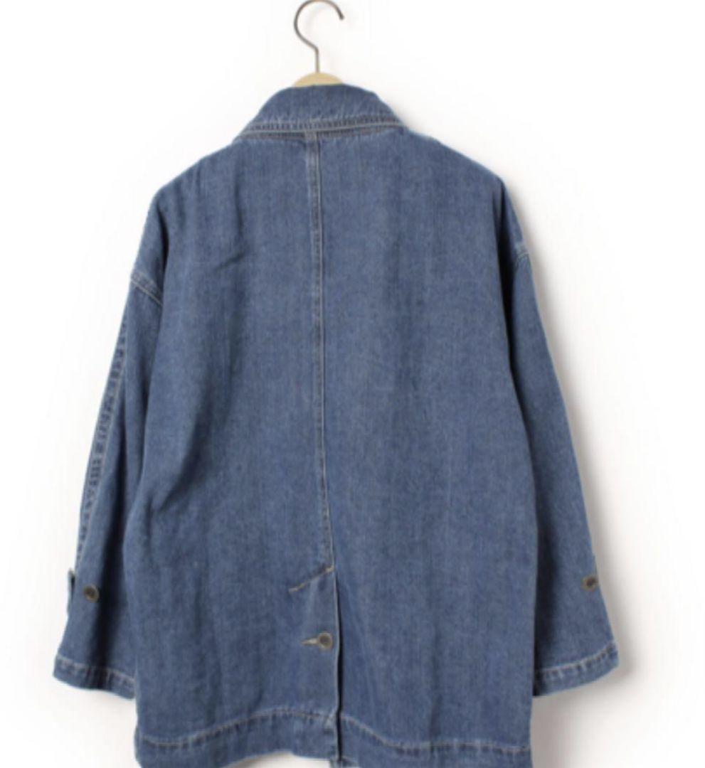 CLANE　ルーズワイドカバーオール　インディゴ