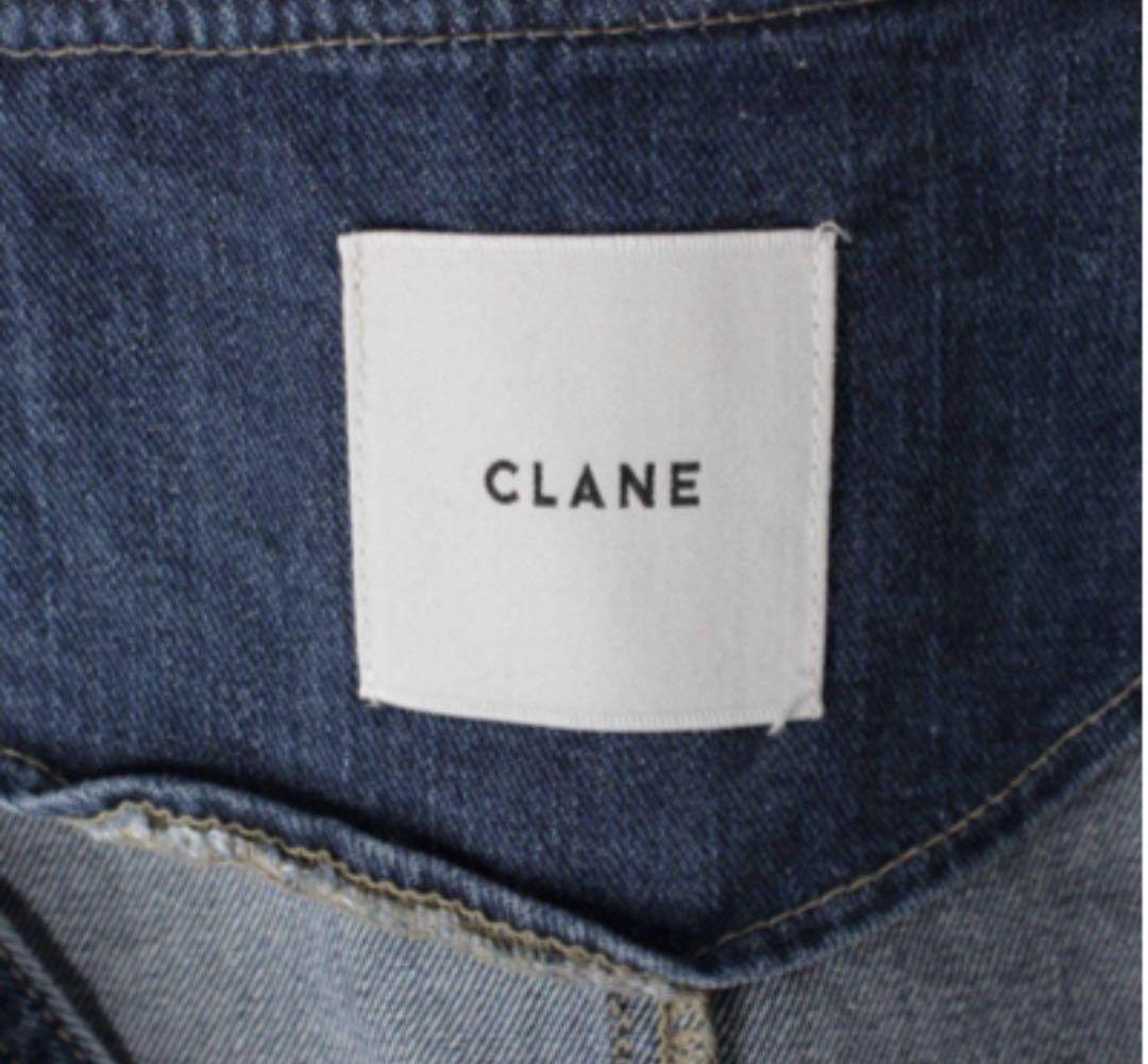 CLANE　ルーズワイドカバーオール　インディゴ