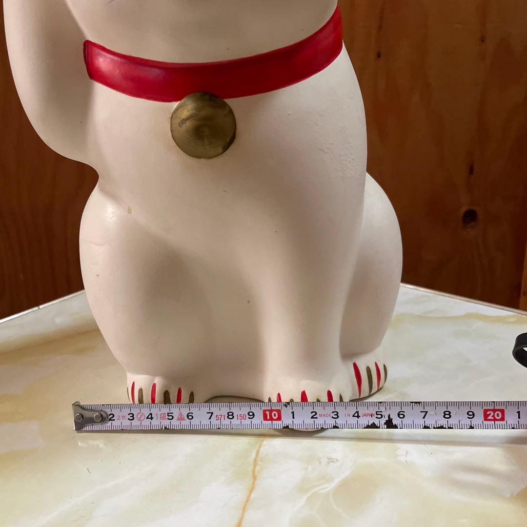 昭和レトロ　招き猫　豪徳寺　縁起物　金運　開運　置物　30㎝