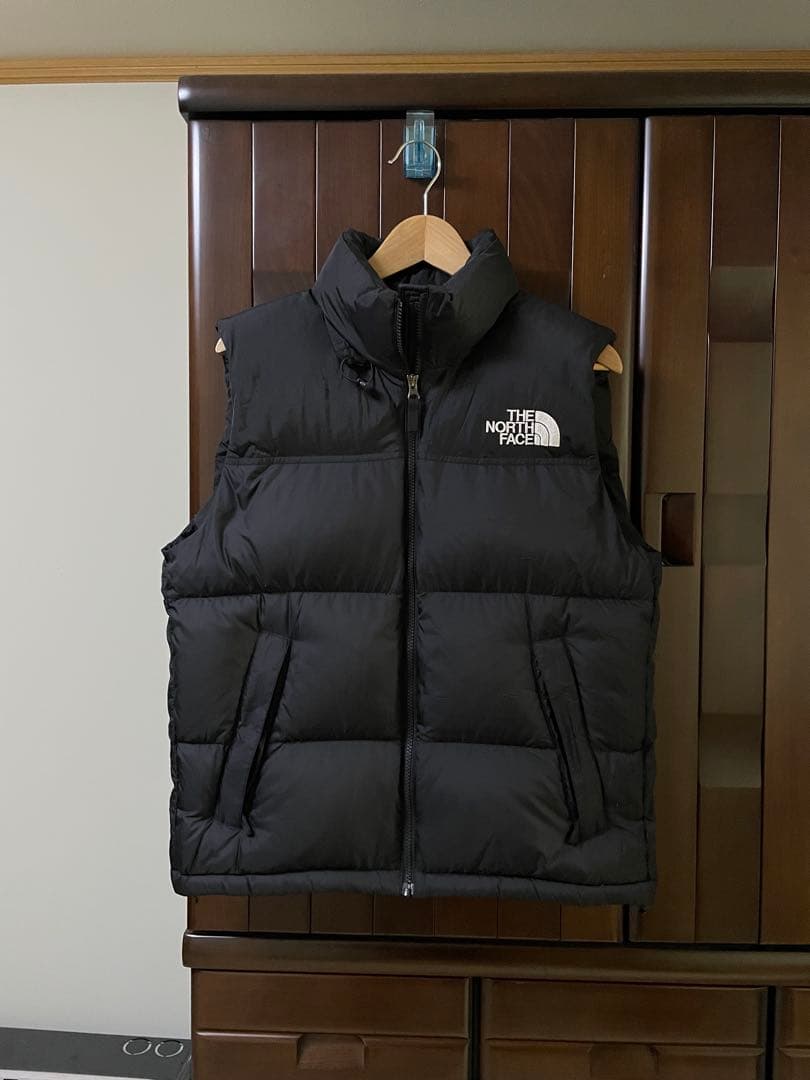 良品 ノースフェイス ヌプシ ダウンベスト ND92338 日本製 ブラック S