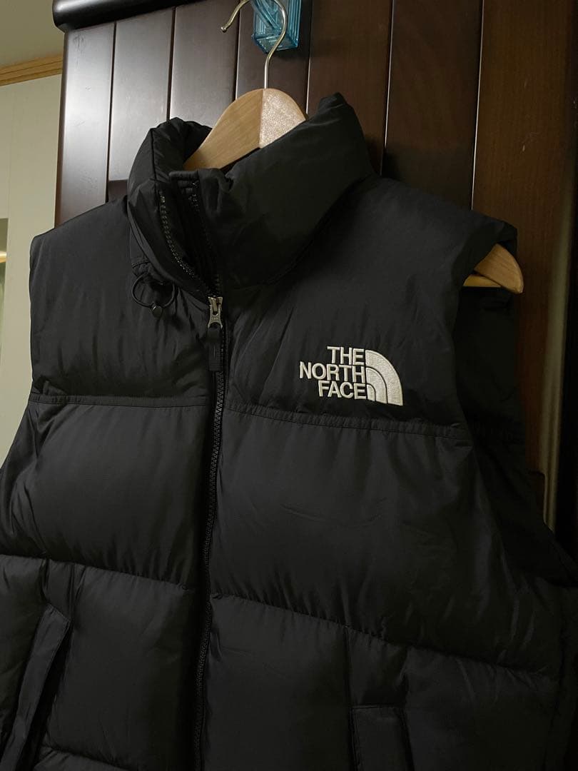 良品 ノースフェイス ヌプシ ダウンベスト ND92338 日本製 ブラック S