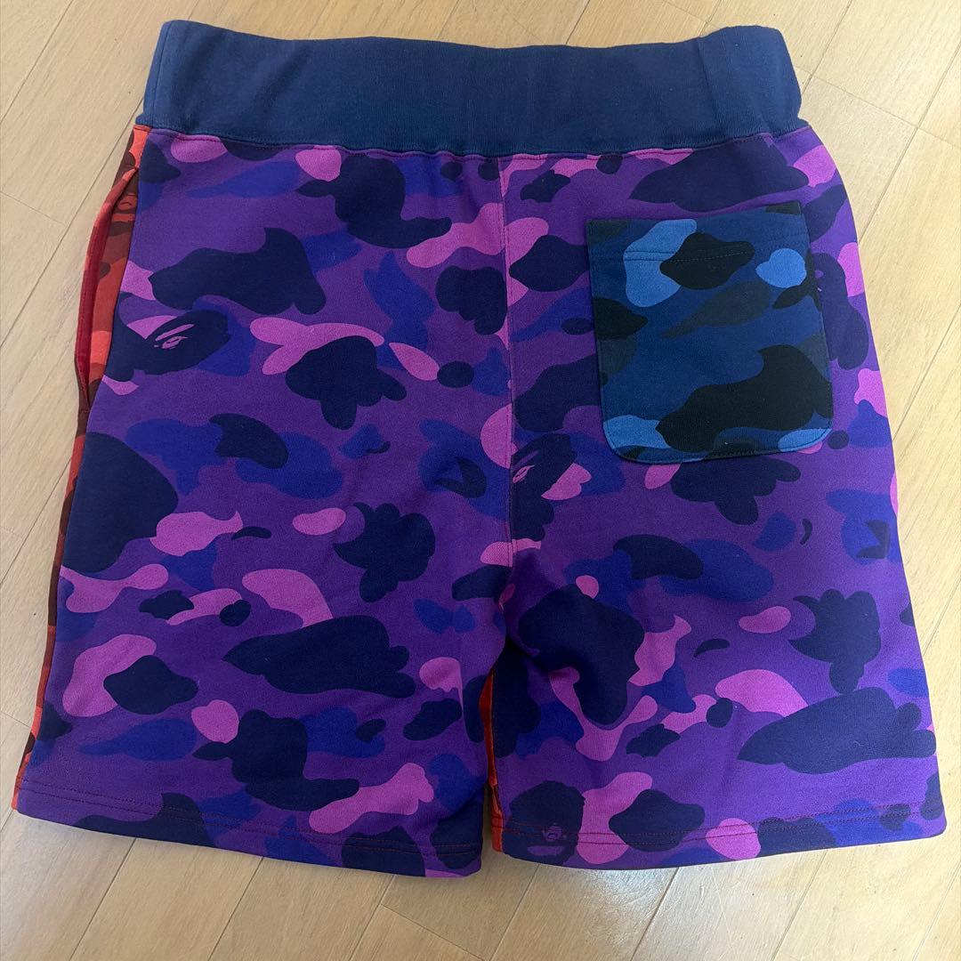 そうた A Bathing Ape レッドカモフラージュショートパンツ