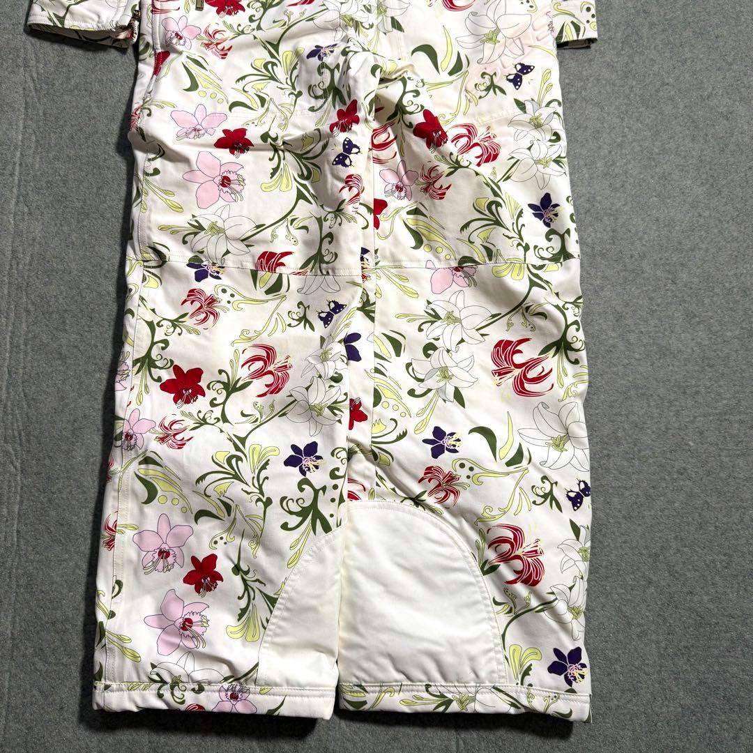 【未使用級】SOS スキーウェア つなぎ 花柄 38 レディース