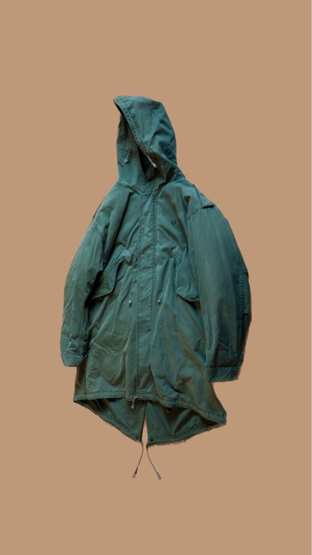 フレッドペリー　モッズコート パーカグリーン フード付き