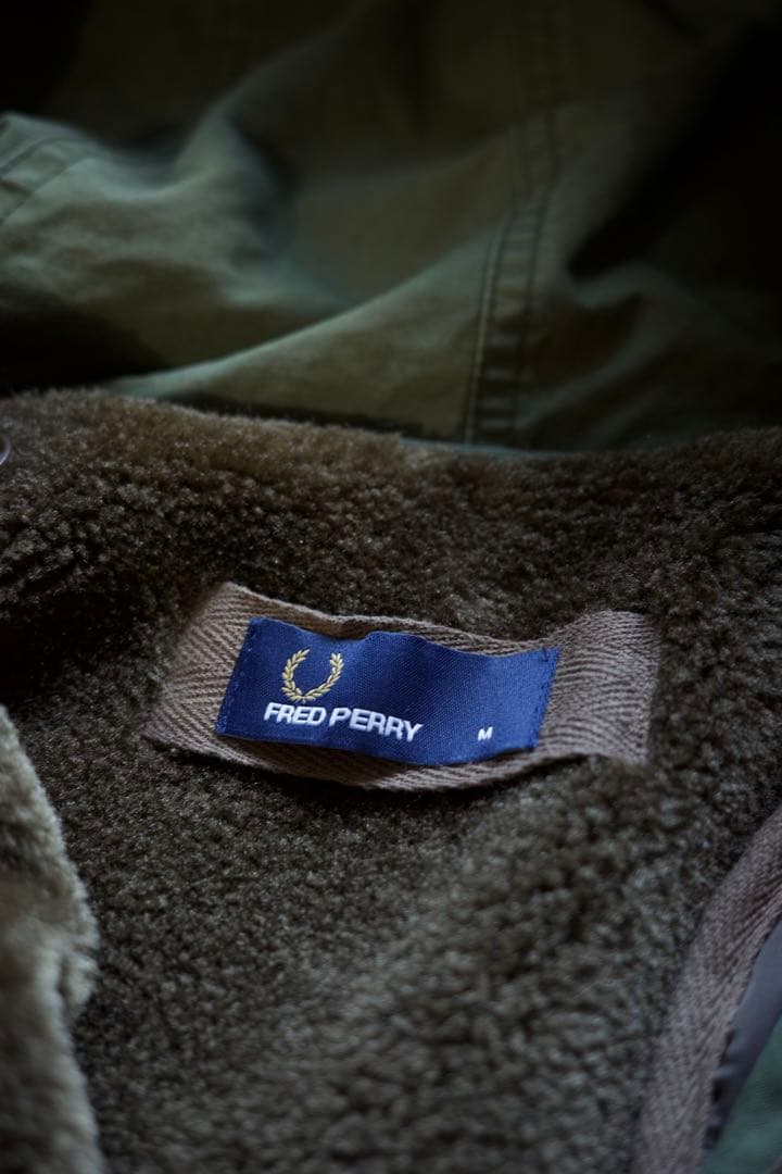 フレッドペリー　モッズコート パーカグリーン フード付き