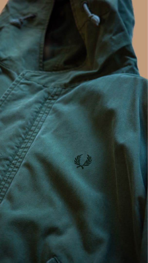 フレッドペリー　モッズコート パーカグリーン フード付き