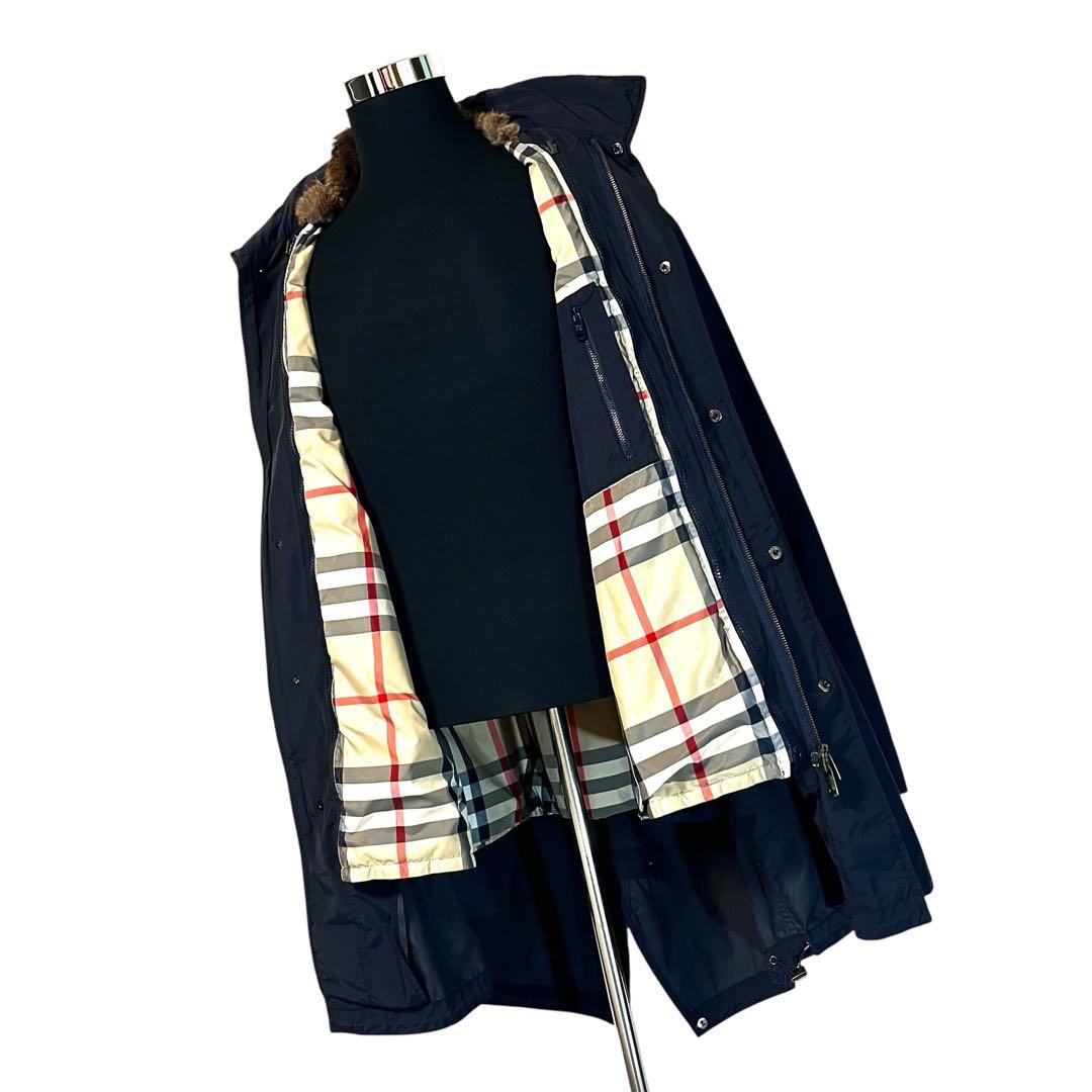 【メガチェック】【L】BURBERRY LONDON モッズコート ライナー付き