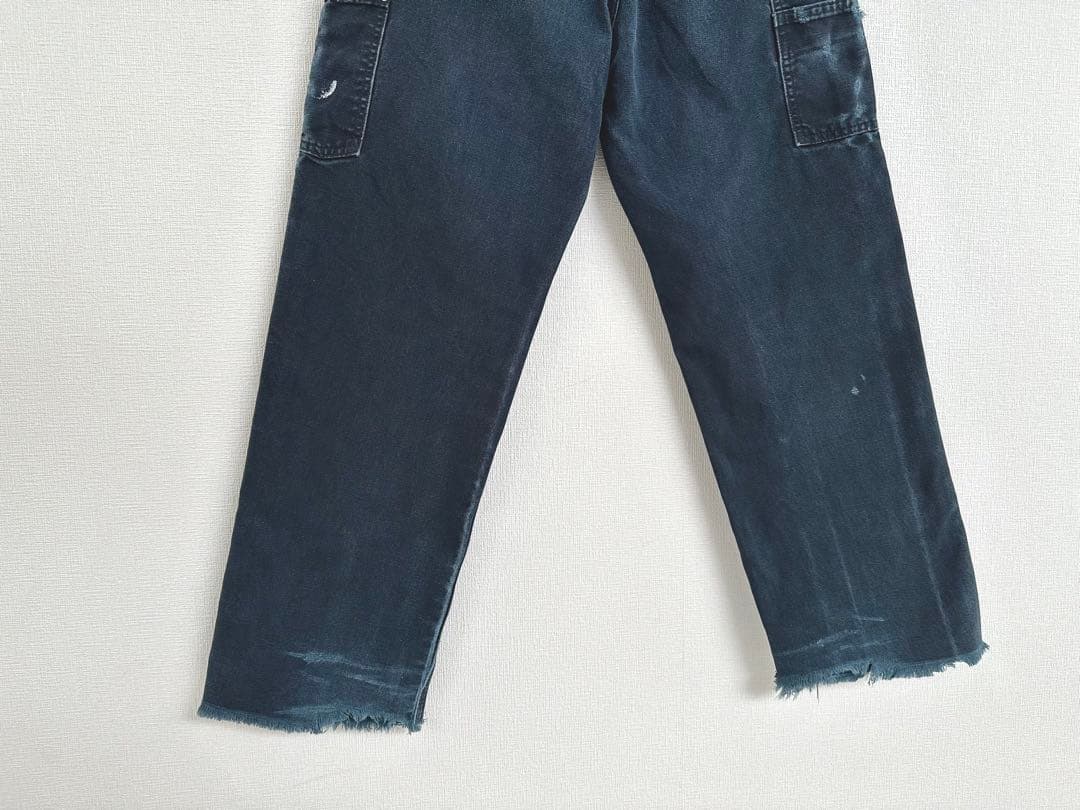 超スペシャル 32X32 W32 カーハート ダブルニー パンツ ブラック 黒