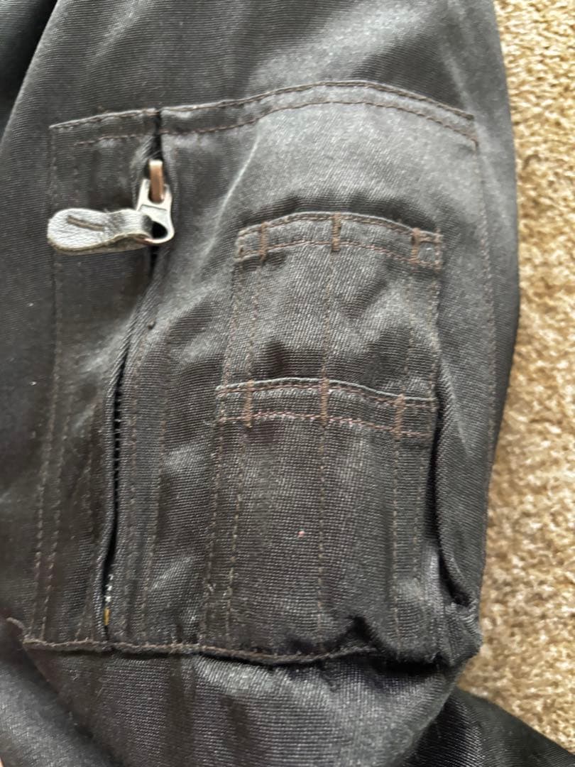 Schott CWU-Rフライトジャケット 黒 XL〜2XL相当 裏地オレンジ