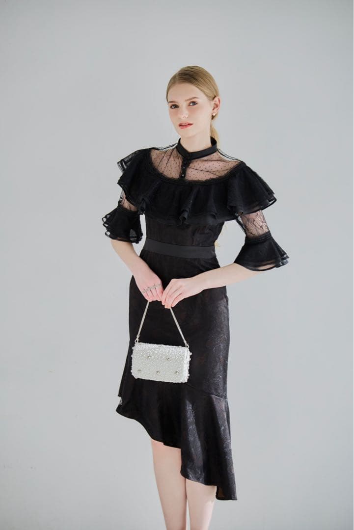 オケージョンドレス ワンピース 黒