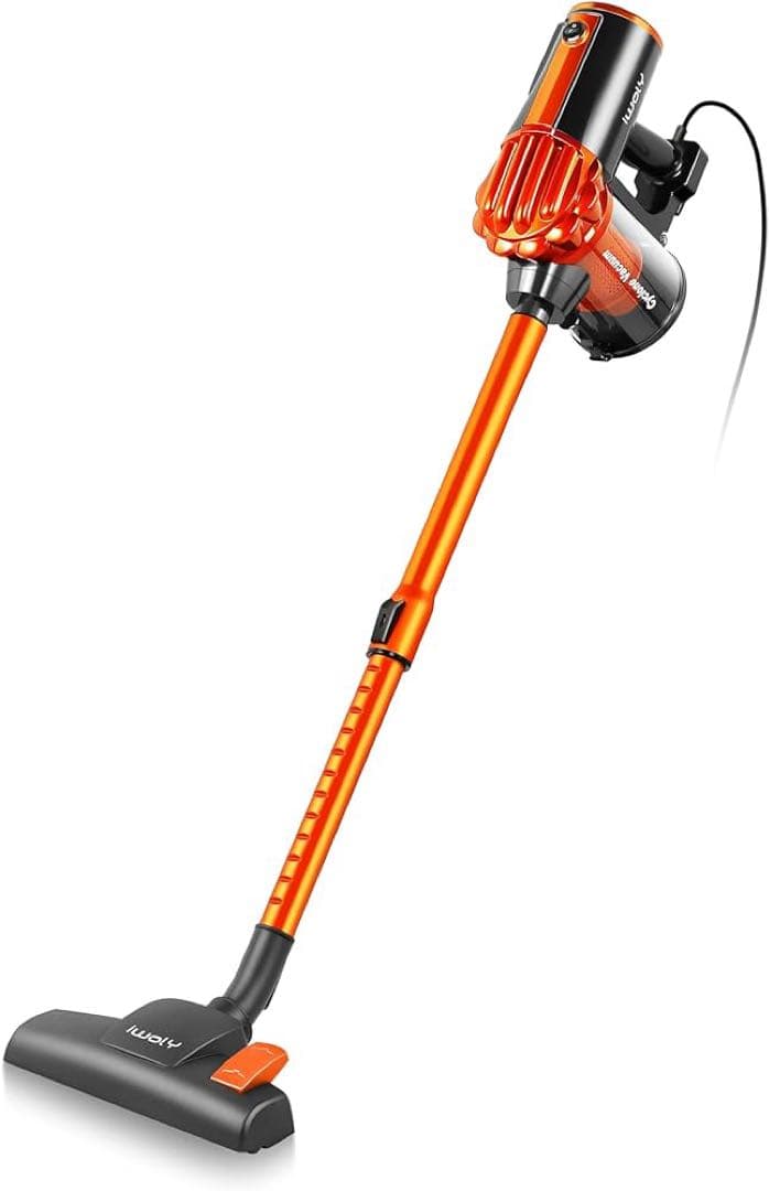 サイクロン掃除機　600W 超強力吸引 スティッククリーナー HEPAフィルター