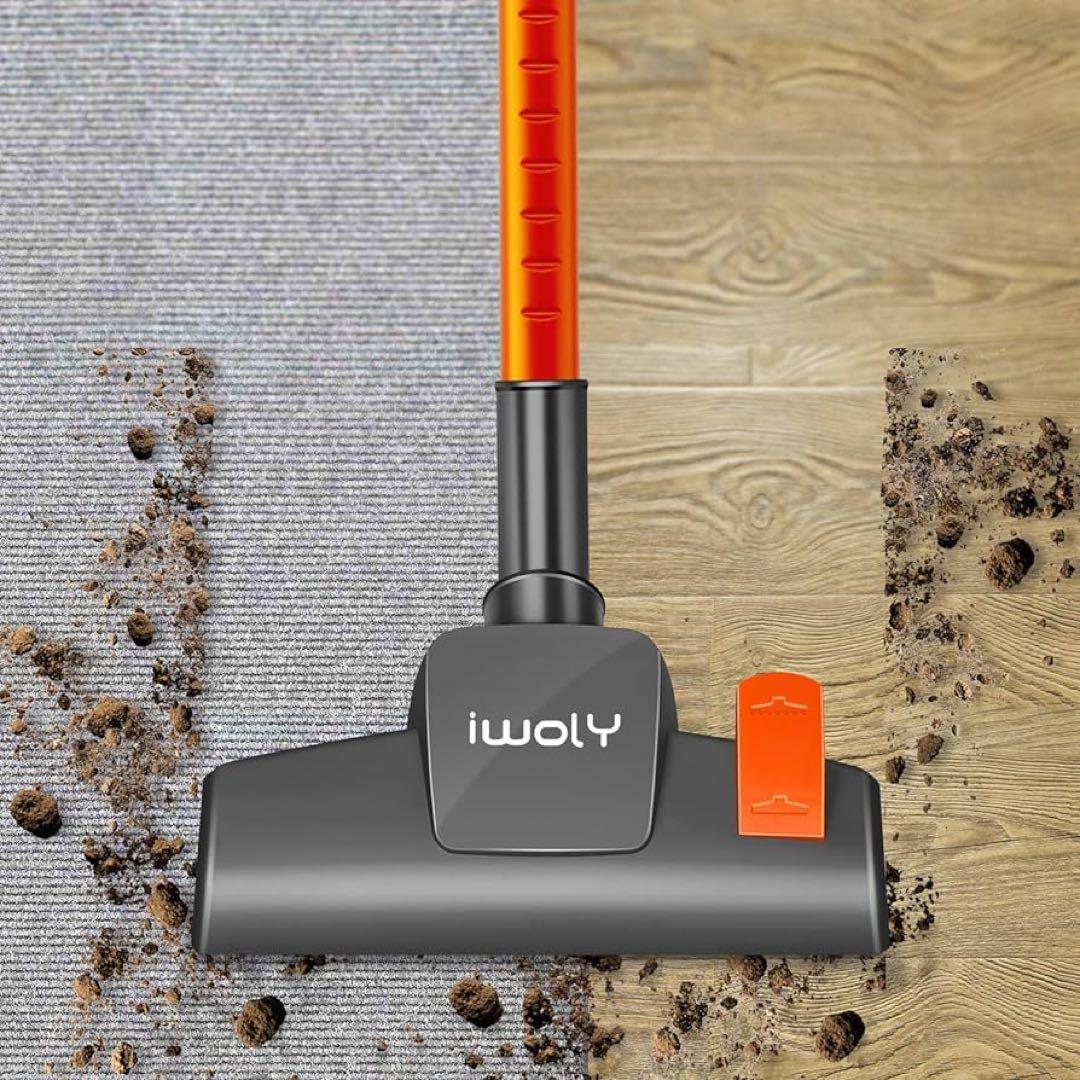 サイクロン掃除機　600W 超強力吸引 スティッククリーナー HEPAフィルター