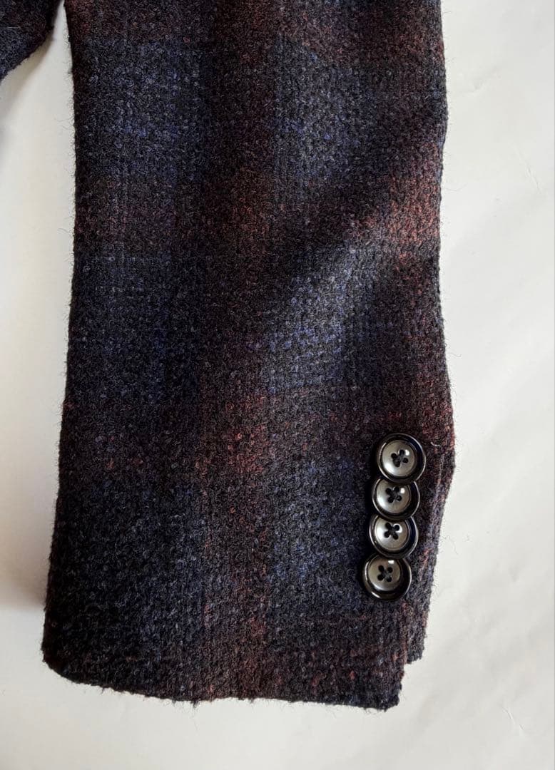 【美品】TAGLIATORE チェック柄ジャケット 46(M相当) イタリア製