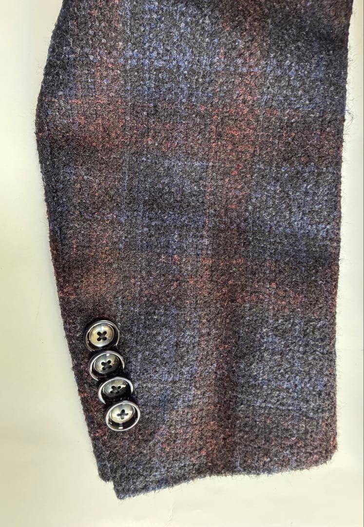 【美品】TAGLIATORE チェック柄ジャケット 46(M相当) イタリア製