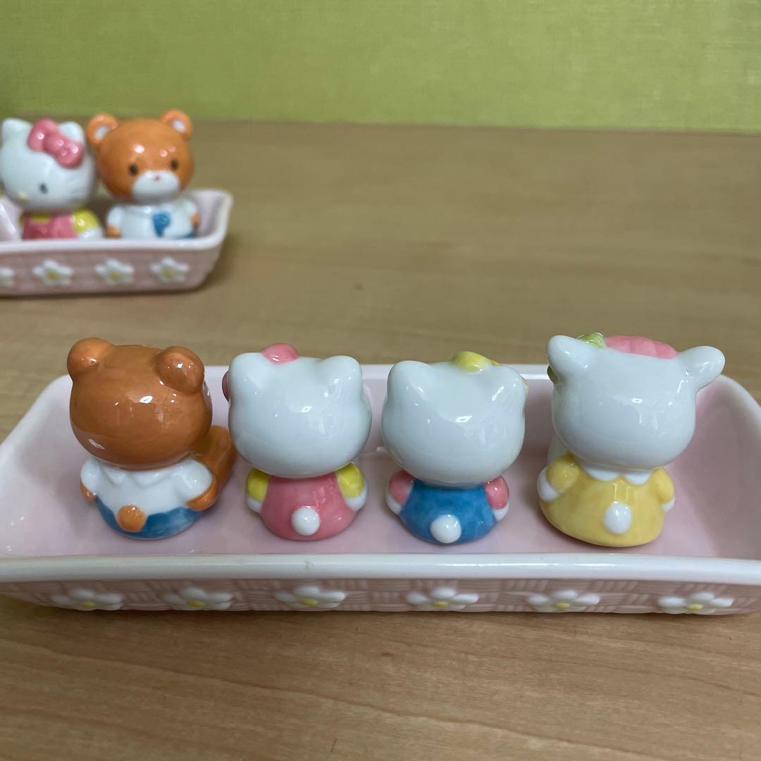 ハローキティ　希少　箸置き　調味料入れ　レア　レトロ　HELLO KITTY