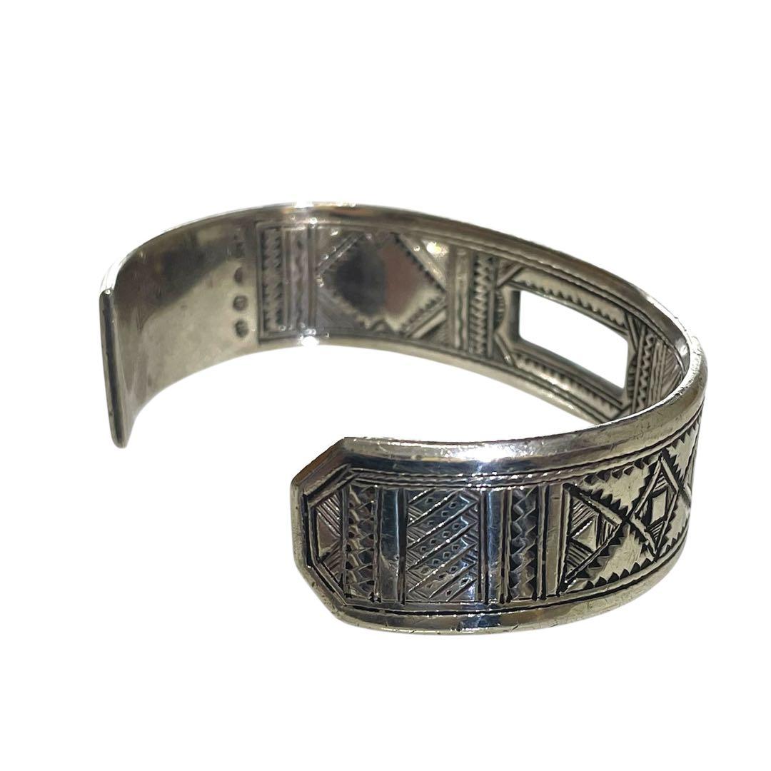 HERMES エルメス トゥアレグ バングル ブレスレット T5 シルバー