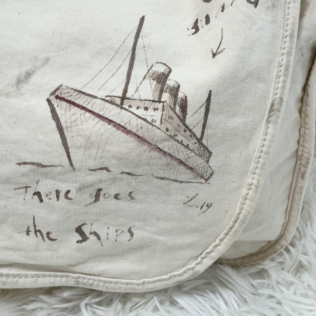 希少✨ グラッドハンド ハンドペイント ショルダーバッグ 大容量 A4可