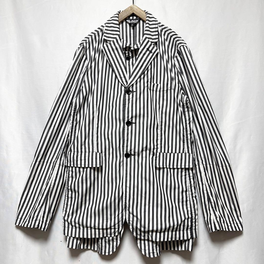 ⚫︎XXLサイズ！BLACK COMMEdesGARCONS レイヤードジャケット