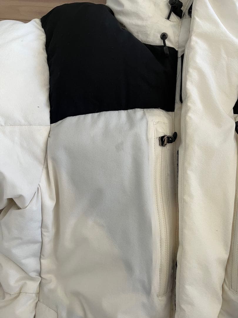 THE NORTH FACE ダウンジャケット S ホワイト/ブラック