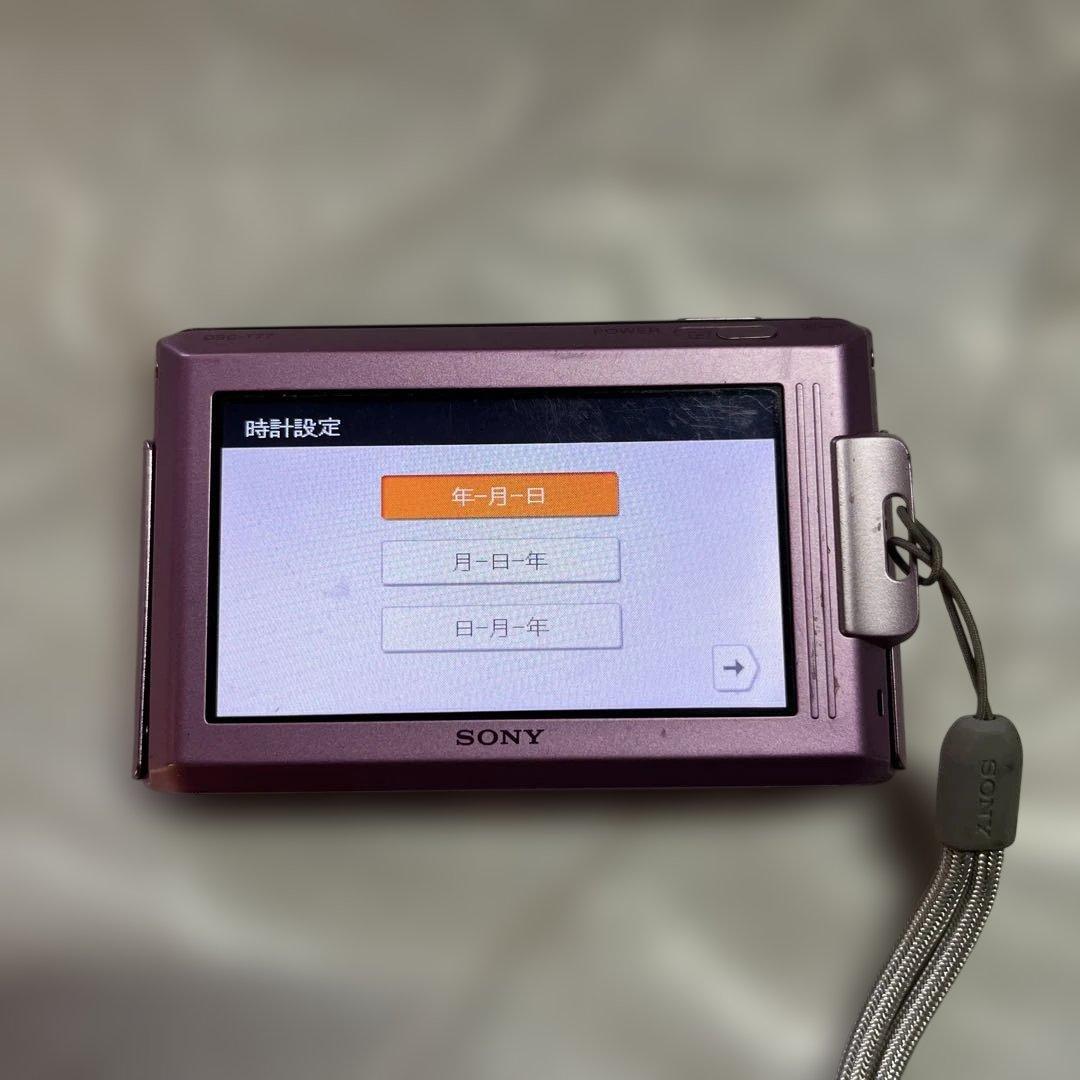 本日限定価格　SONY Cyber-shot DSC-T77 デジカメ　ピンク
