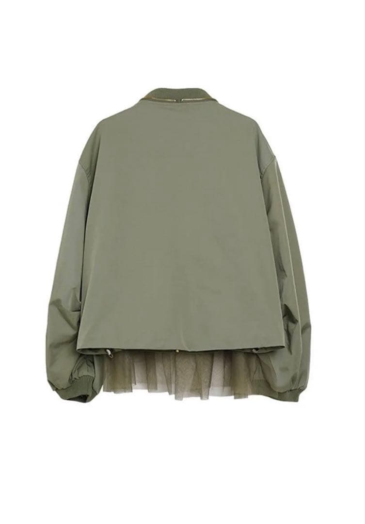 新品MICALLE MICALLE フリル付きジャケットブルゾン　ヤマダヤ　完売