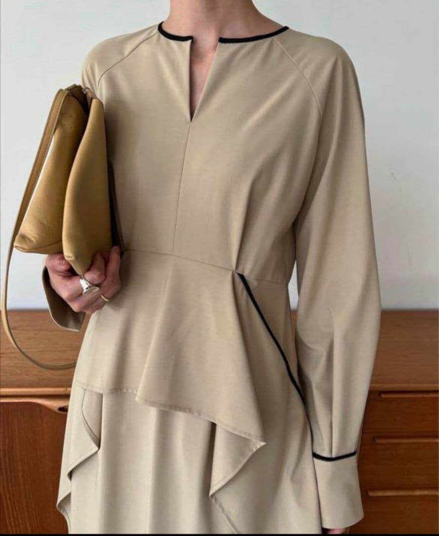 【美品】Clane WAIST FRILL ONE PIECE