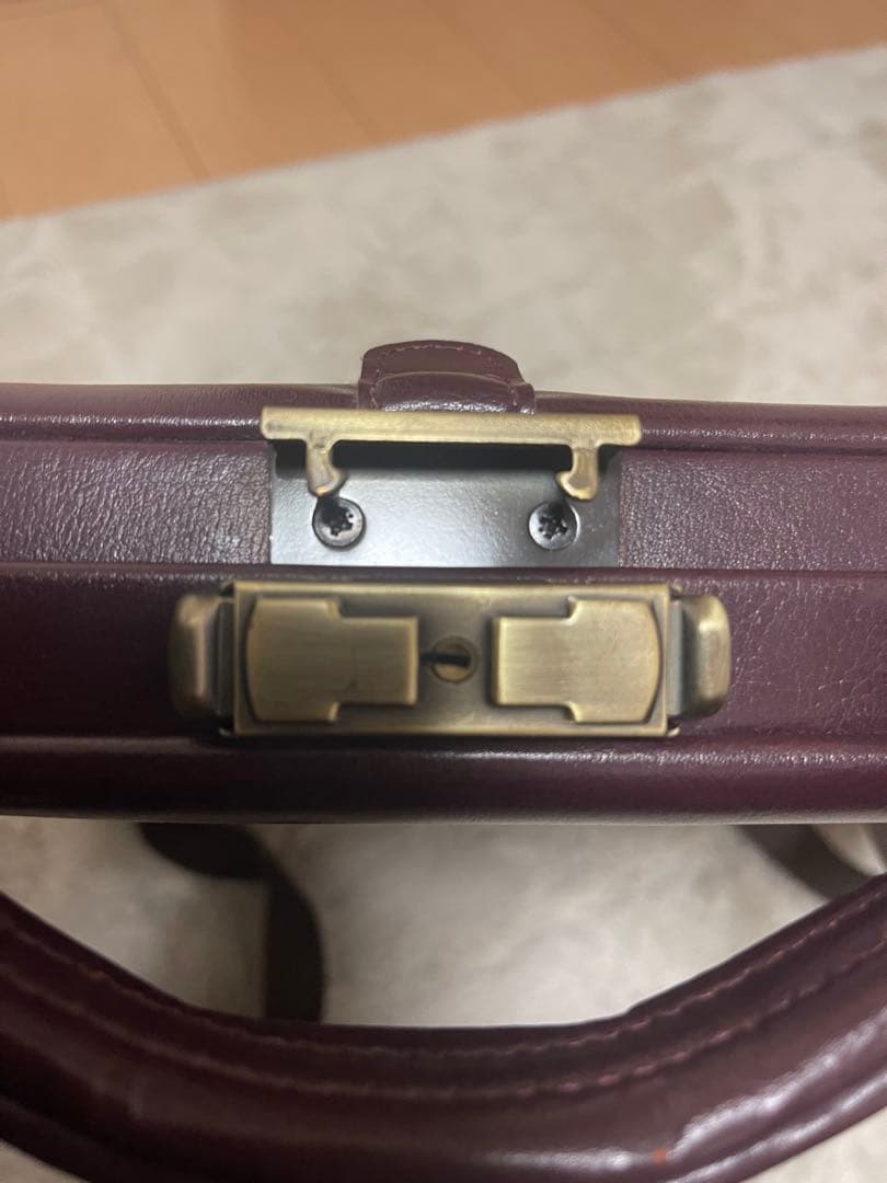 【取置き】バーガンディレザー ビジネスバッグ