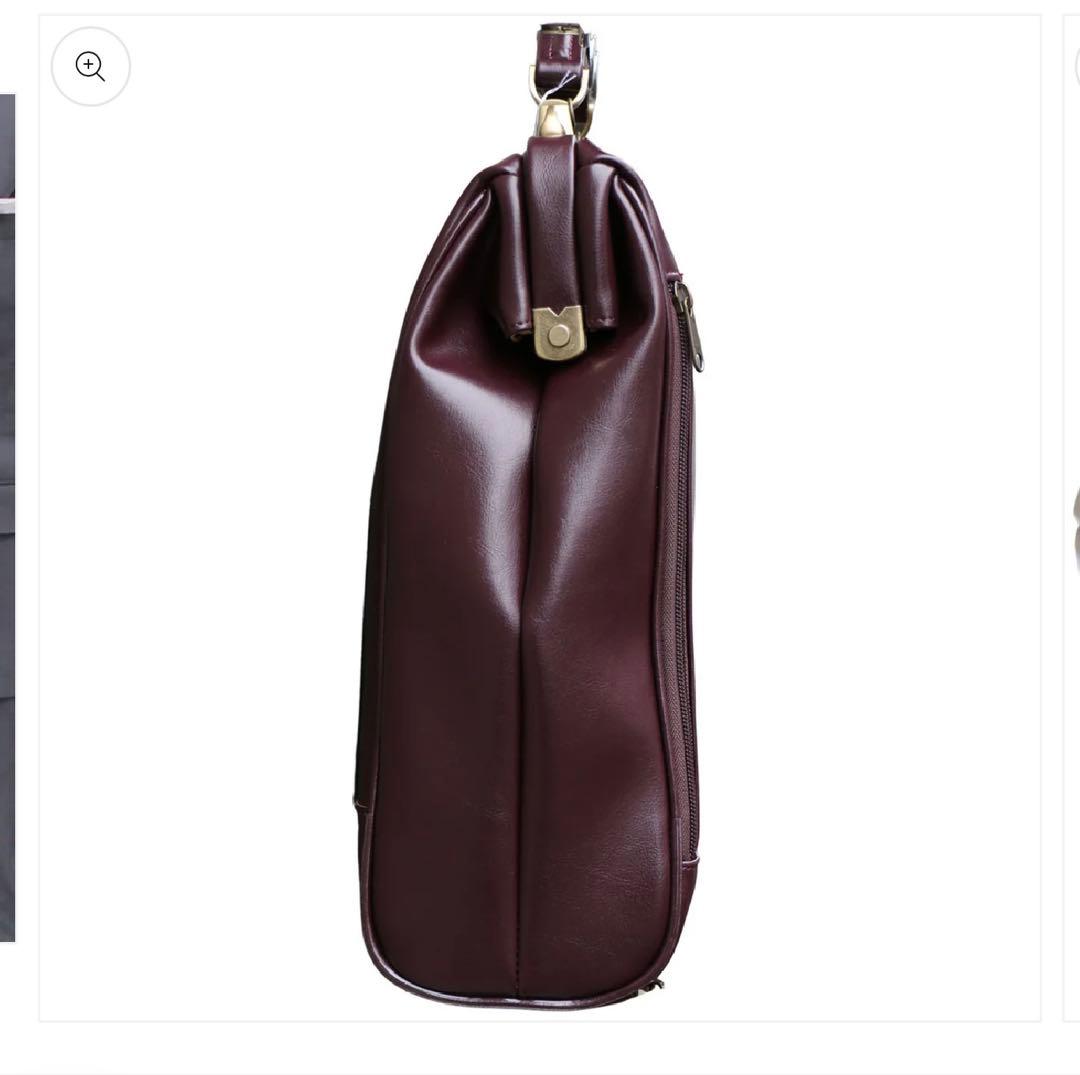 【取置き】バーガンディレザー ビジネスバッグ