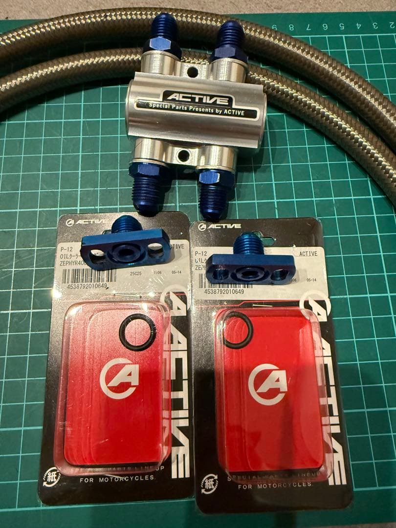 ojigi！ゼファー400 アクティブ　ラウンドオイルクーラー