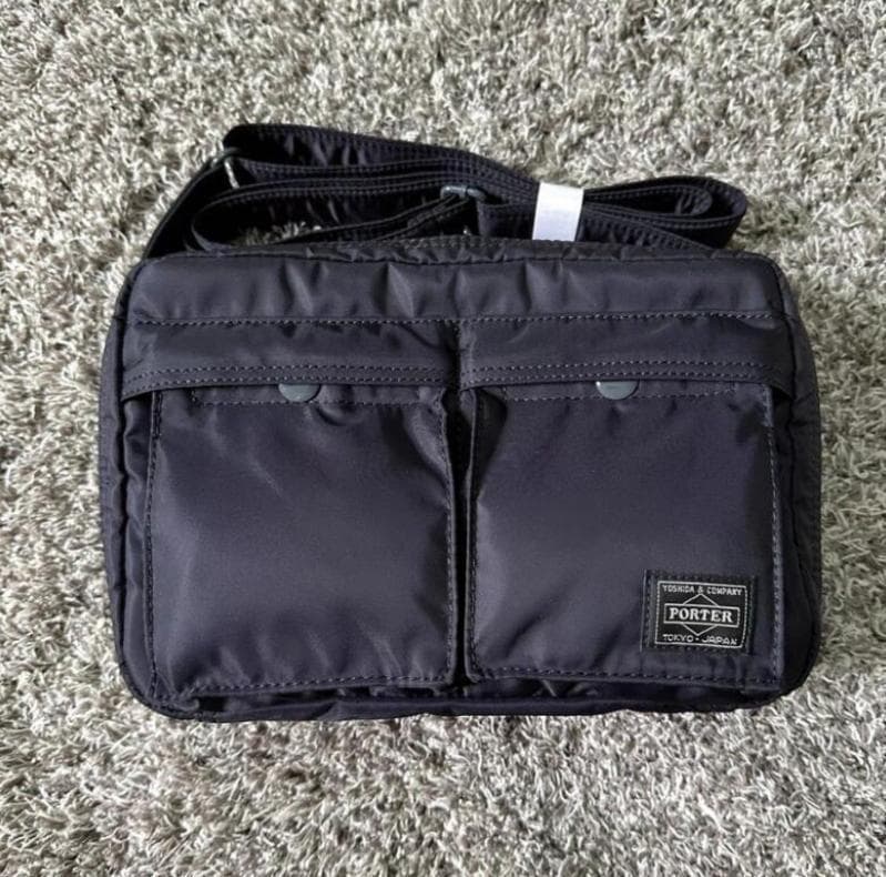 【未使用】 ショルダーバック 新品 ポーター タンカー 2層式 ブラック