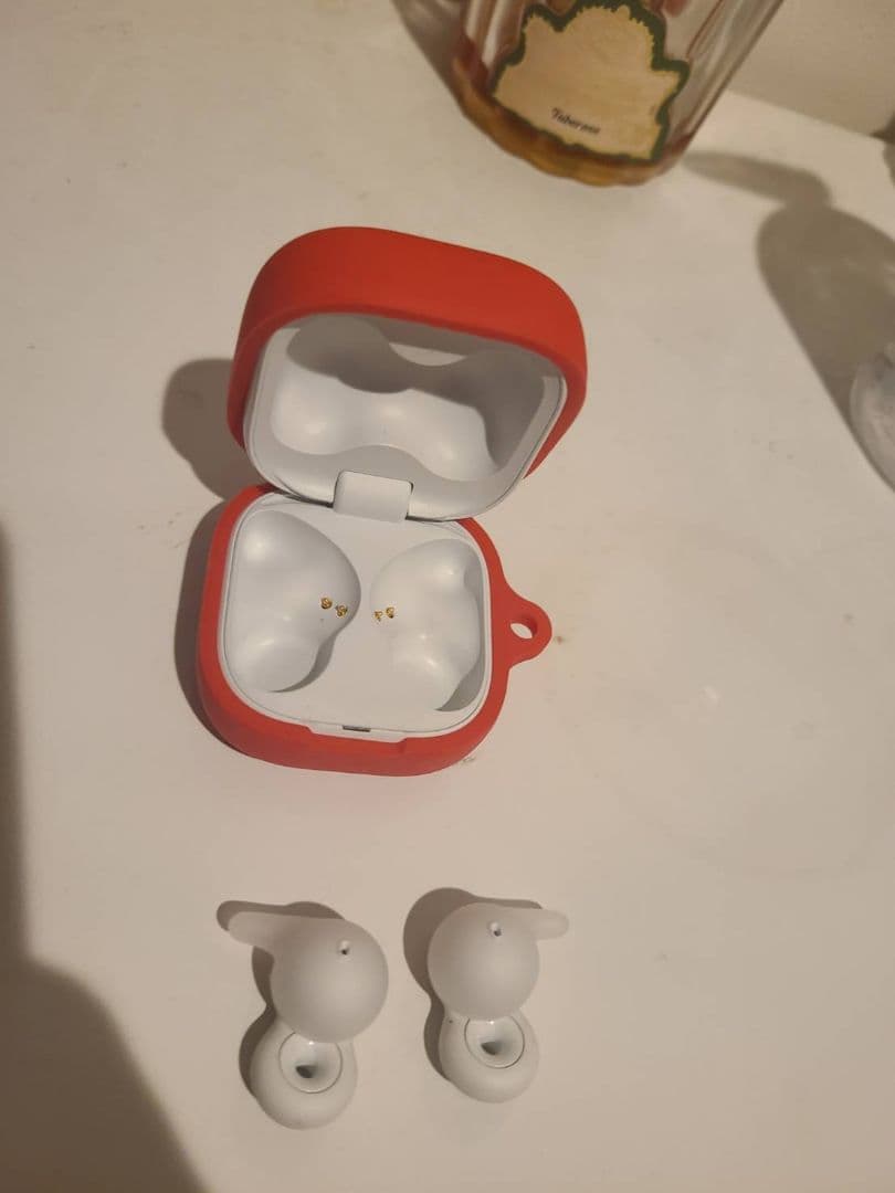 SONY LinkBuds Open WF-L910(W)ホワイト　赤ケース付き