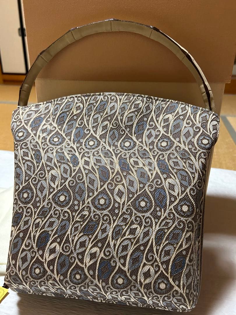 最終お値下げです。和装用バッグ グレー系　岡重　OKAJIMA 新品　未使用