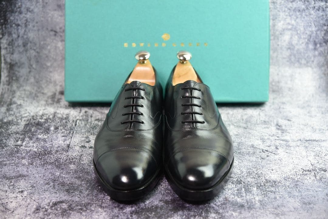 エドワードグリーン　チェルシー　7.5E　黒　202ラスト　シュークロス付属