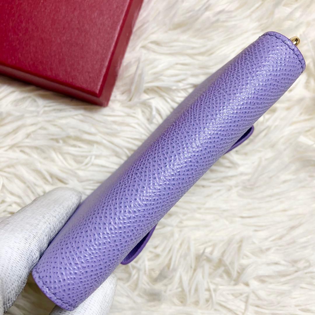 【未使用】 フェラガモ ケース ヴァラリボン ラウンドジップ