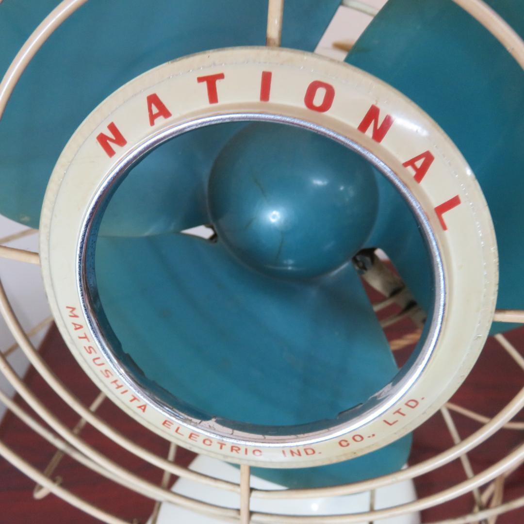 ナショナル レトロ 扇風機 T-5A 動作確認済み 25センチ