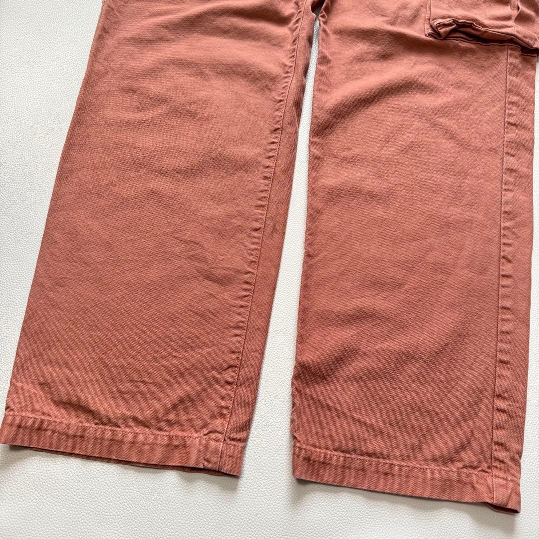 古着 KAPITAL スタッズ ワイドカーゴパンツ ピンクベージュ
