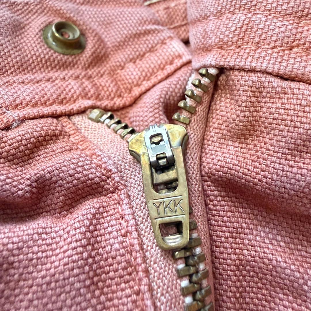 古着 KAPITAL スタッズ ワイドカーゴパンツ ピンクベージュ