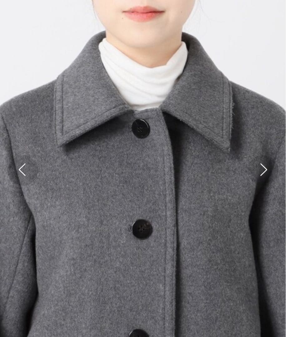 メルトンステンカラーコート