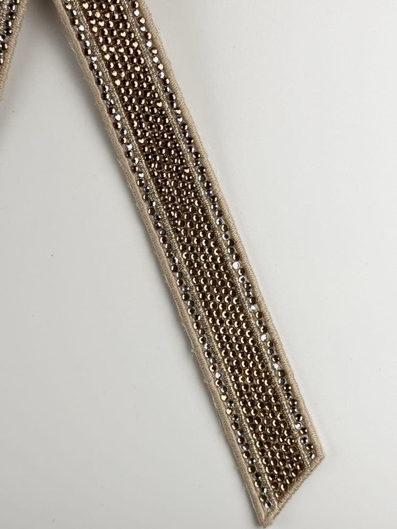 極美品✨Dior ディオール Dior Twist リボンバレッタ ゴールド