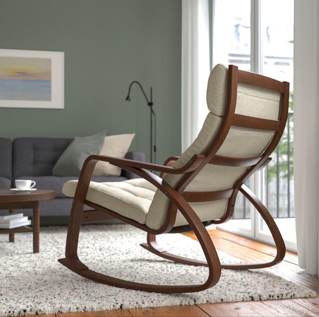 【送料込】IKEA イケア　ポエングロッキングチェア 定価23,990円