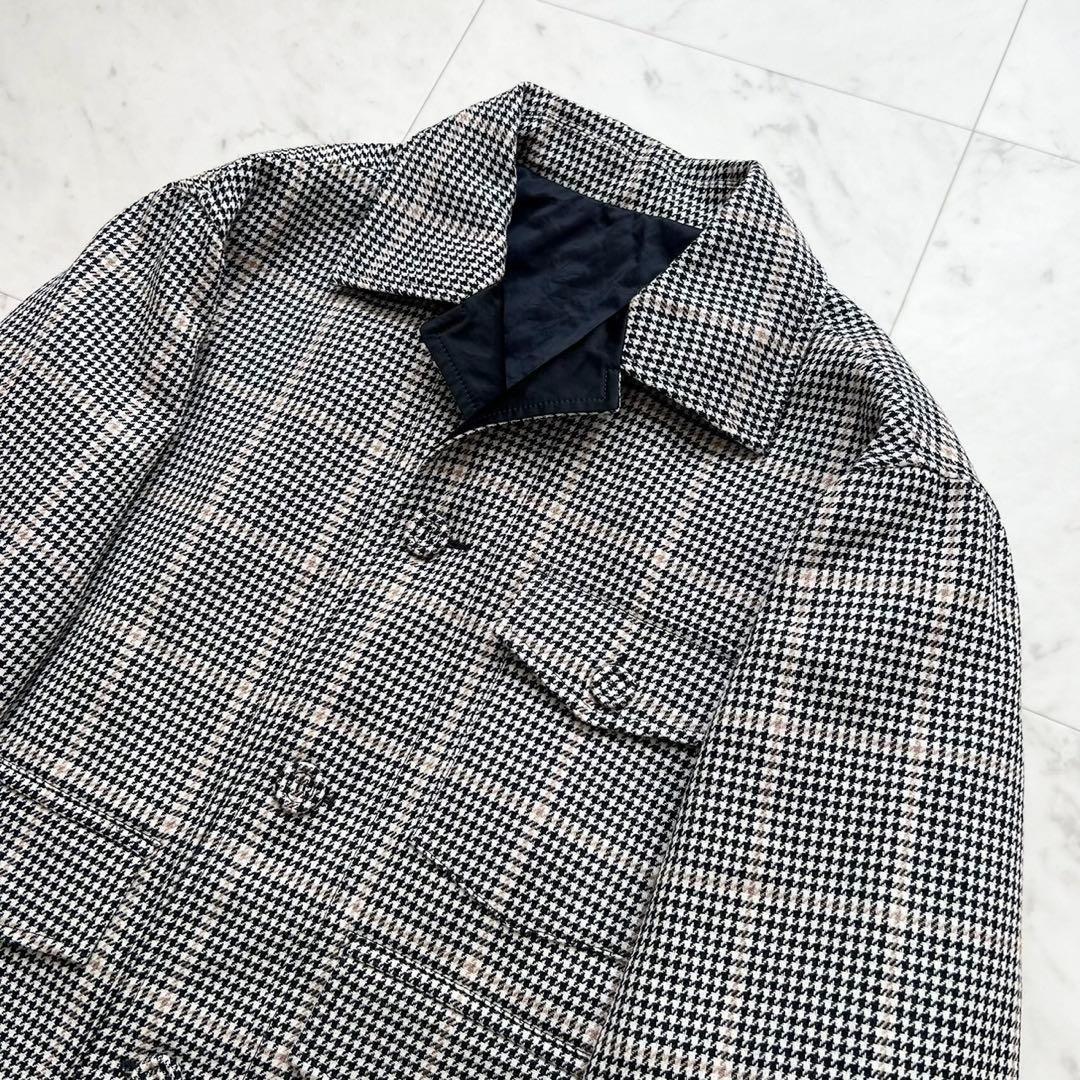 DIOR HOMME 22AW 千鳥格子 ロゴ金具 ジャケット 50
