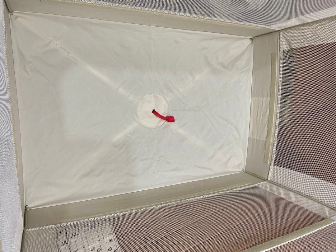 超美品　ココネルエアー　ホワイトグレー　ベビーベッド