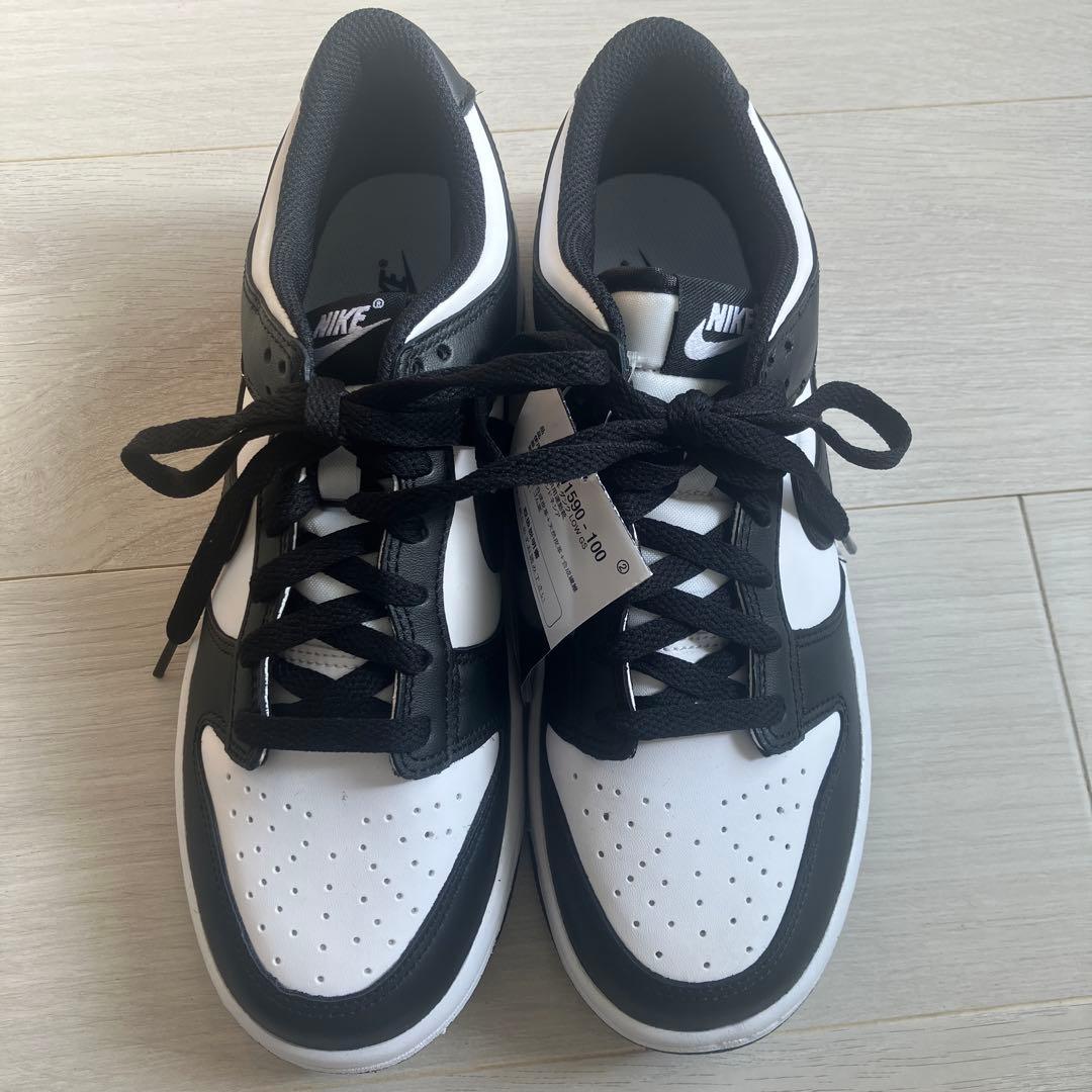 新品未使用 NIKE ナイキ ダンク ロー パンダ ジュニアシューズ25cm