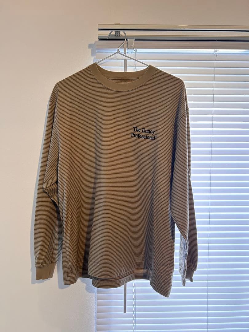 The Ennoy Professional ストライプ長袖Tシャツ S