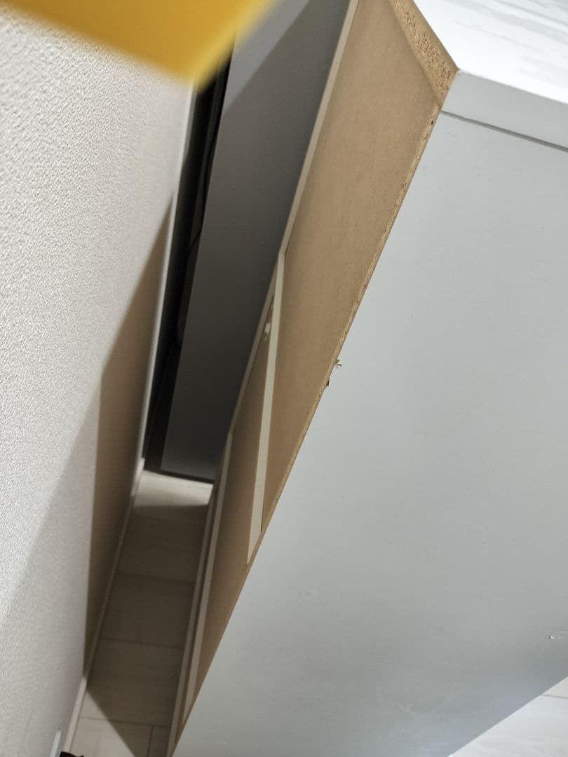 堕天使様用　ニトリ　ホワイト食器棚 ガラス扉付き 2段棚