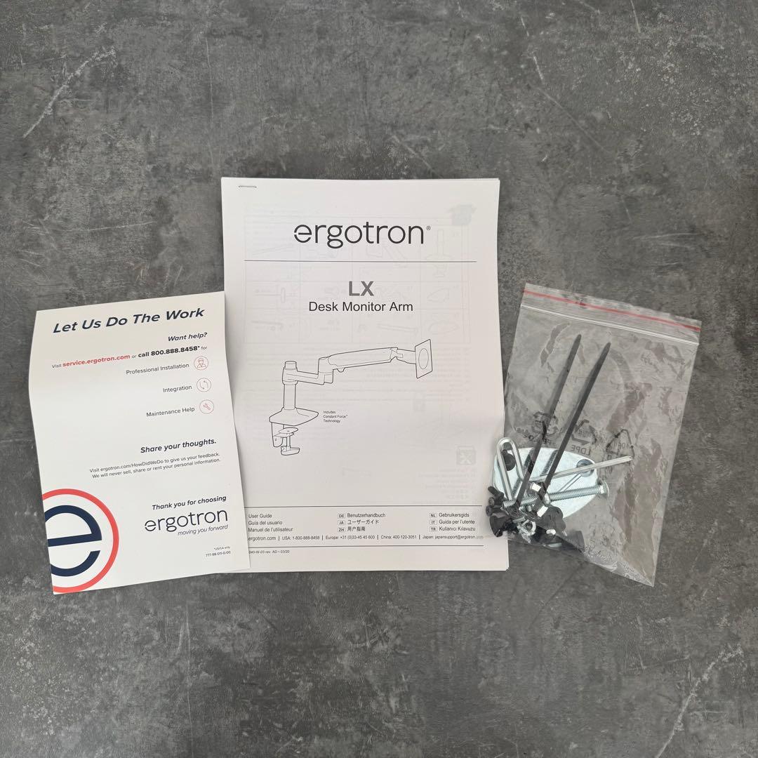 モニターアーム Ergotron LX Desk Monitor Arm