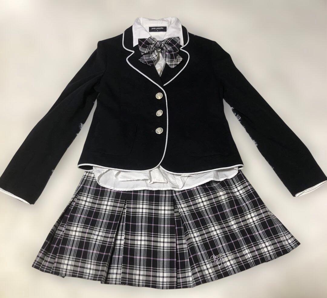 【美品】ポンポネット4点セットアップ　 フォーマルスーツ　150〜160