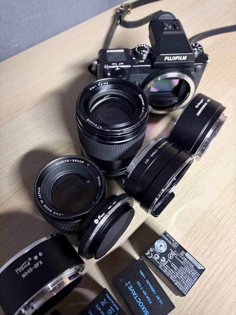 Fujifilm GFX50sとレンズ　各種アダプター