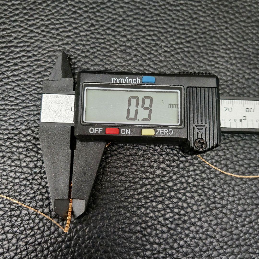 (C021123) K18 YG ネックレス ダイヤモンド あずきチェーン